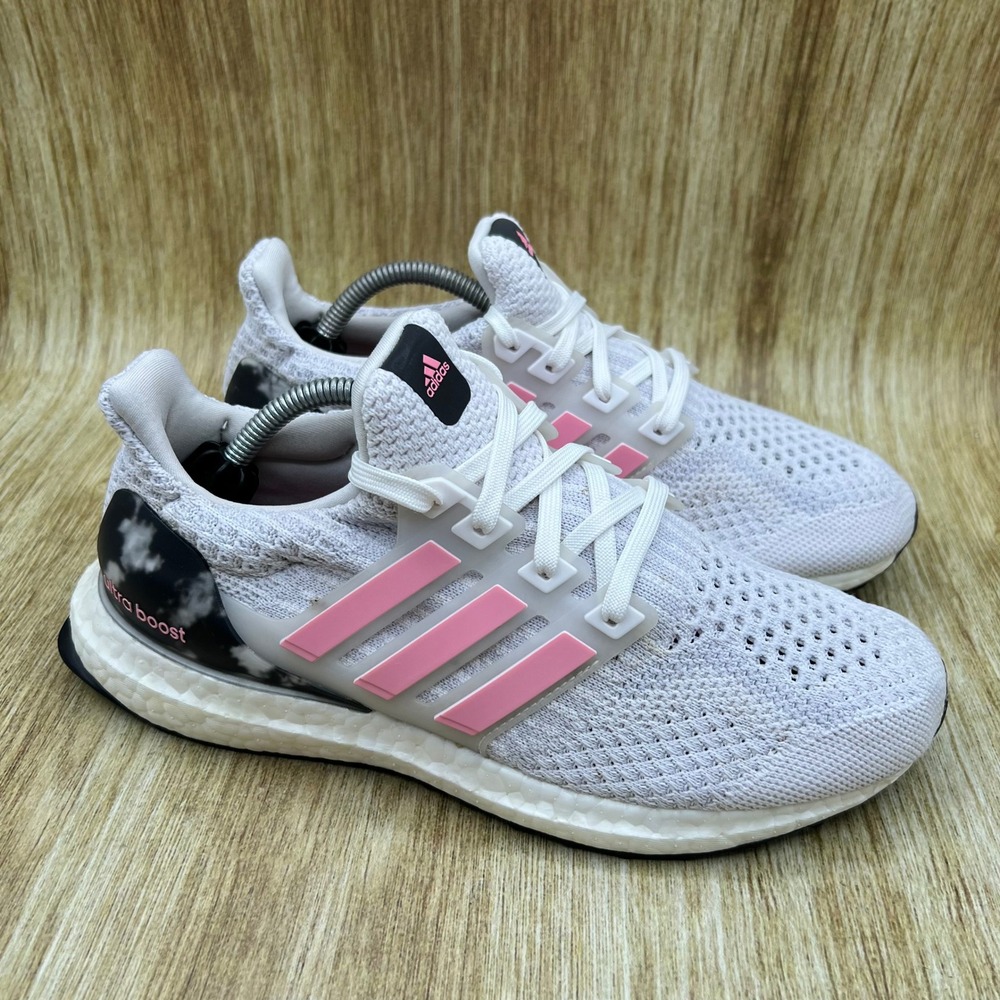 Adidas Ultra Boost 5.0 DNA Womens Size 7 White Dash Grey Pink Cloud Print HP2479